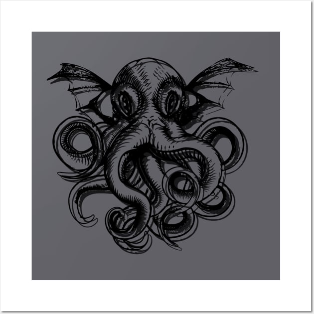 Cthulu Wall Art by theboonation8267